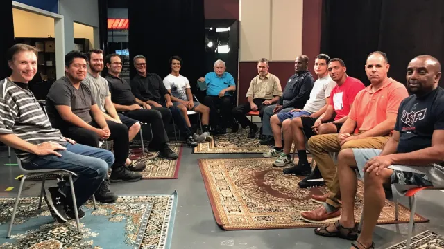 Recent Men's Forum photo: "How to be a man"