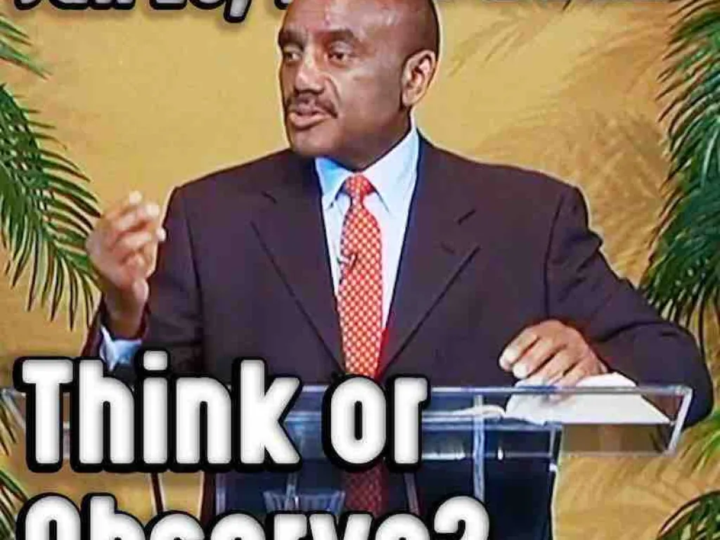 Sunday Service, June 13, 2010: Think or Observe?