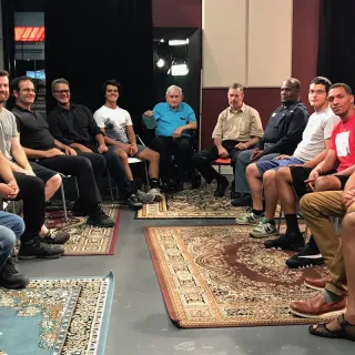 Recent Men's Forum photo: "How to be a man"