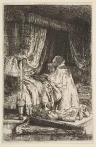 David in Prayer (Rembrandt, 1652)